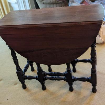 Antique Walnut Drop Leaf Table