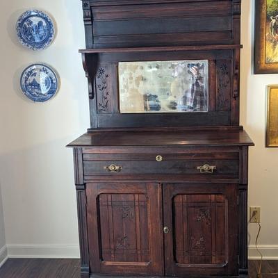 Antique Victorian Eastlake(?) Hutch
