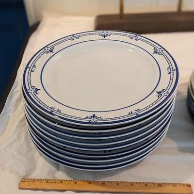 Set of 9 Cera Stone Plates