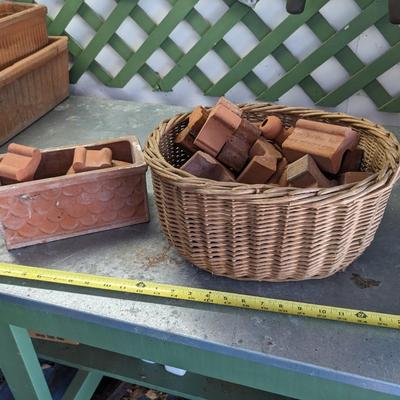 2 Containers of Balancing Terra Cotta Stones