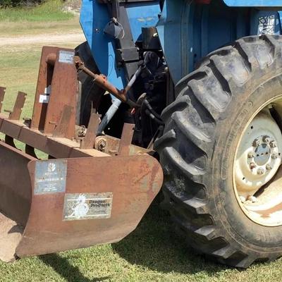 Ford 5610 Tractor with Box Blade and Bucket