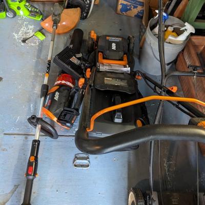 Set of 3 Battery Powered Worx Garden Tools
