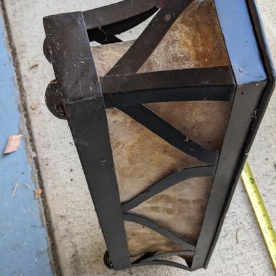 Cow Skin (?) Lined Planter