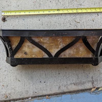 Cow Skin (?) Lined Planter