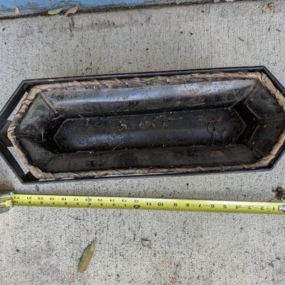 Cow Skin (?) Lined Planter