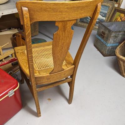 Sweet Wicker Oak Chair in Great Shape