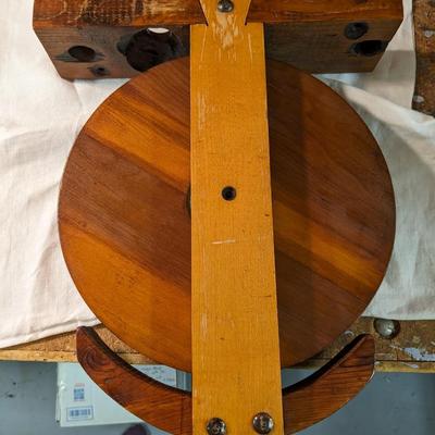 Vintage Wooden Rope Pulley