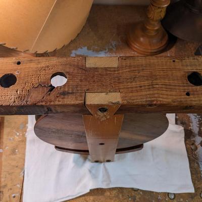 Vintage Wooden Rope Pulley
