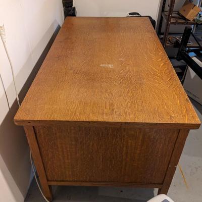 Wonderful Old School Teachers Oak Desk