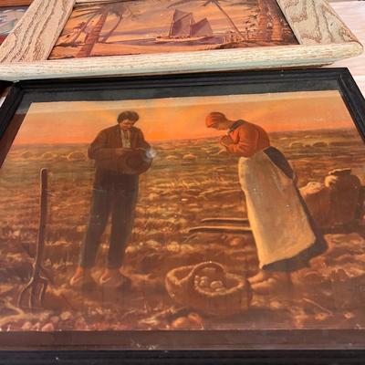 9 Piece Vintage Art Lot