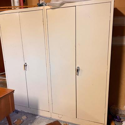 2 Metal Storage Cabinets