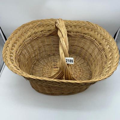 Vintage Woven Wicker Basket