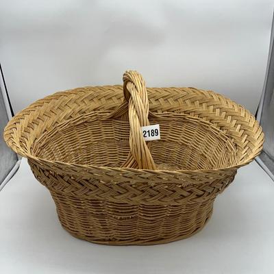Vintage Woven Wicker Basket