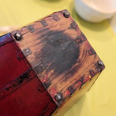 Antique Wooden Market Basket