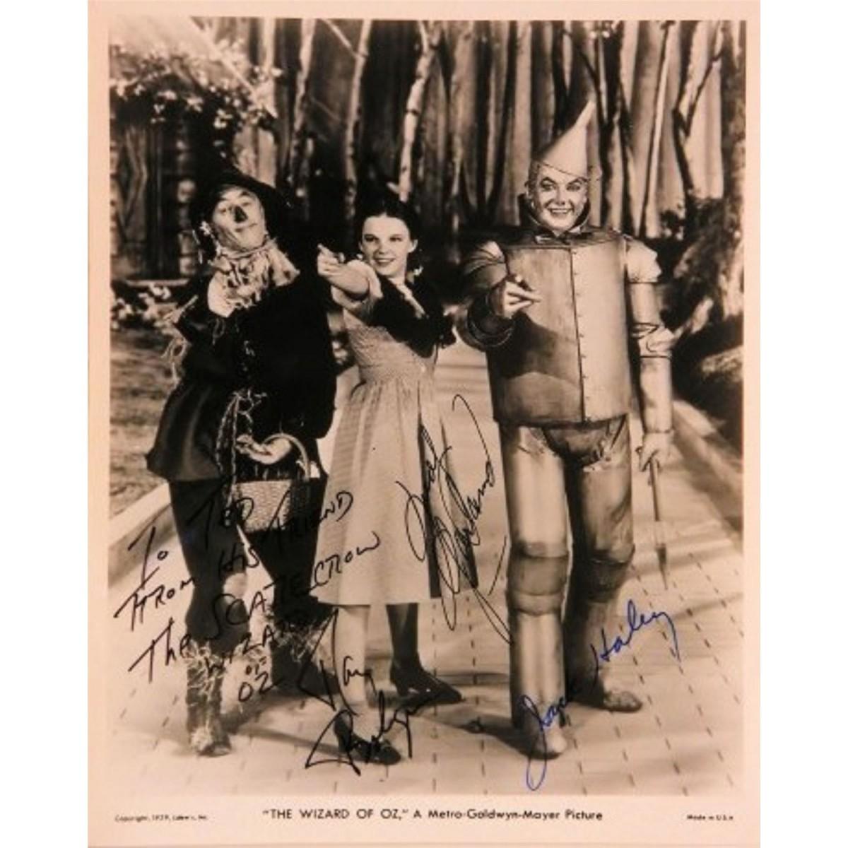 The Wizard of Oz cast signed movie still photo | EstateSales.org