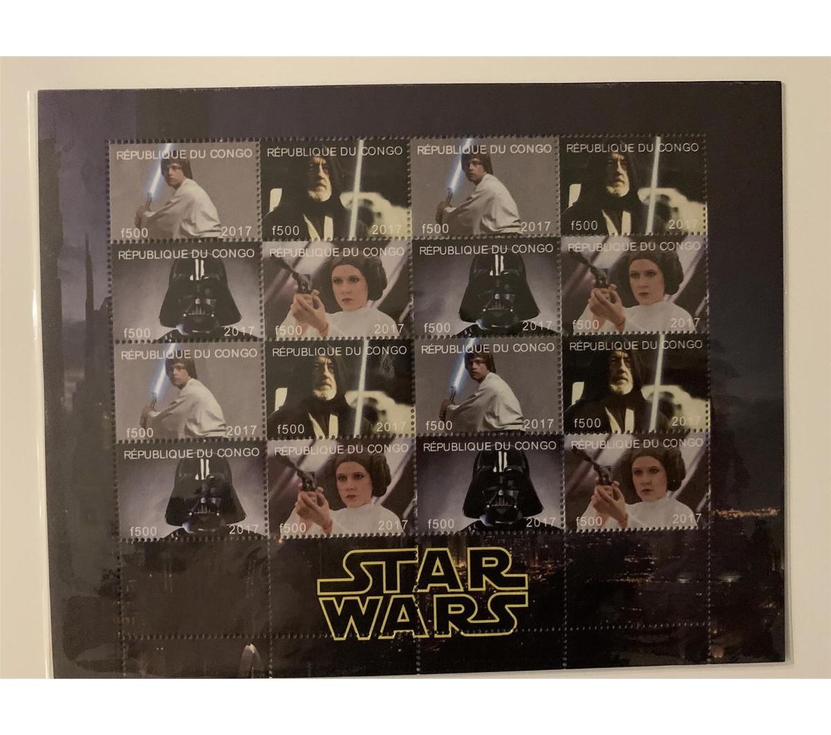 Star Wars Stamp Sheet