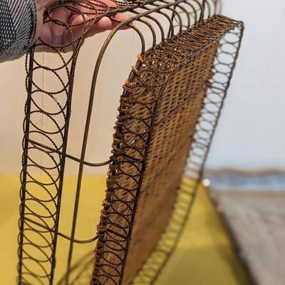 #2 Metal and Wicker Tray