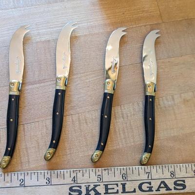 Set of Claude Dozorme Laguiole Cheese Knives