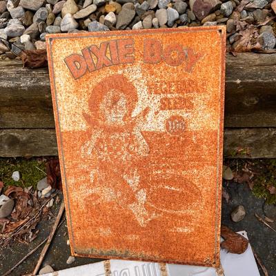Lot Vintage Metal Advertising Signs