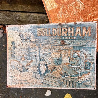 Lot Vintage Metal Advertising Signs