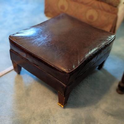 Vintage Leather Ottoman