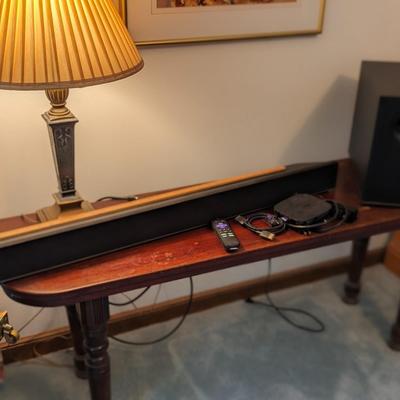 Vizio Sound Bar and Woofer, Roku System