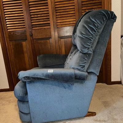 Blue Cloth Recliner