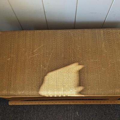 Vintage Wicker/Pine Lined Chest