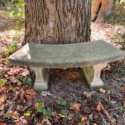 Vintage Curved Garden Bench