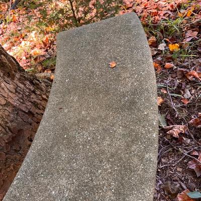 Vintage Curved Garden Bench
