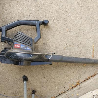 TWO STEP STOOL AND TORO LEAF BLOWER/VAC