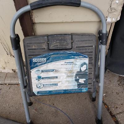 TWO STEP STOOL AND TORO LEAF BLOWER/VAC
