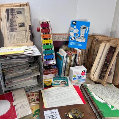 Antique monthly, cards, Epemera