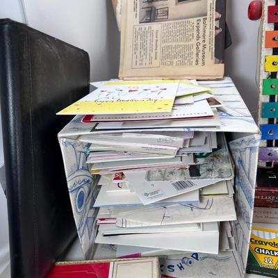 Antique monthly, cards, Epemera