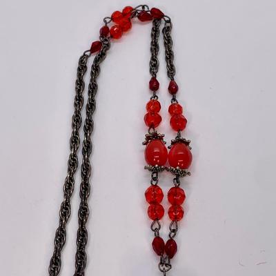 LOT 17: Fashion Y-Style Necklace w/Matching Earring