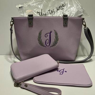 LOT 73 Thirty-One Collection: Miles of Style. Zipper Pouch, All About the Benjamin Wallet, Rubie Mini