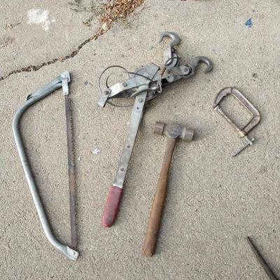 COME-ALONG AND HAND TOOLS