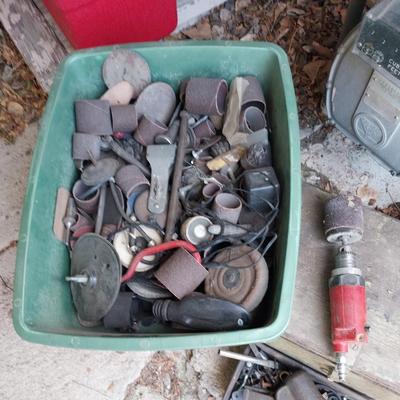 AIR GRINDER/SANDER AND ATTACHMENTS