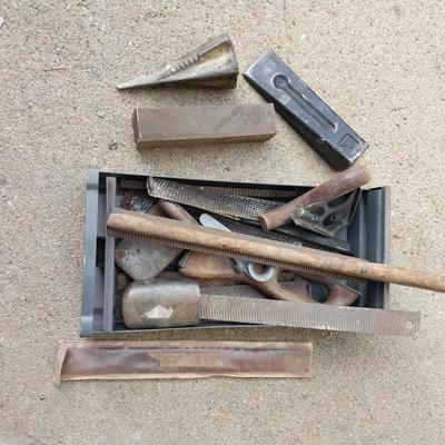 NICE VARIETY OF HAND TOOL WEDGES AND FILES