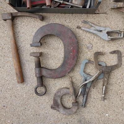 CLAMPS AND ANTIQUE TOOLS