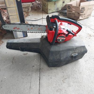 HOMELITE XL CHAINSAW WITH CARRY CASE