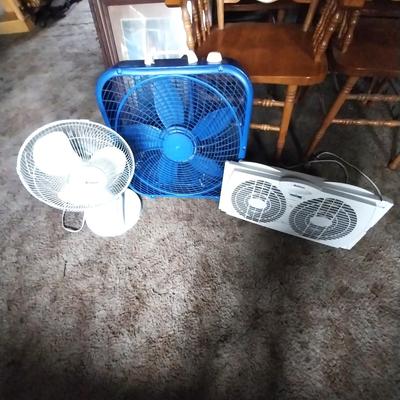 WINDOW-BOX AND TABLE FAN