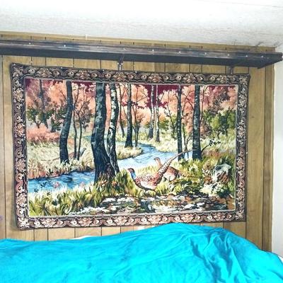 VINTAGE PHEASANT TAPESTRY