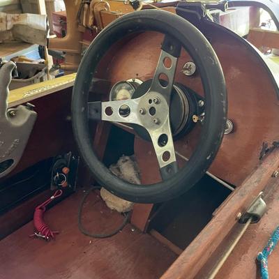 Vintage Sid Craft Hovercraft Speed Boat with Mercury Outboard Motor
