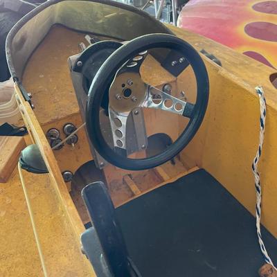 Vintage Hovercraft Speed Boat with Mercury Outboard Motor