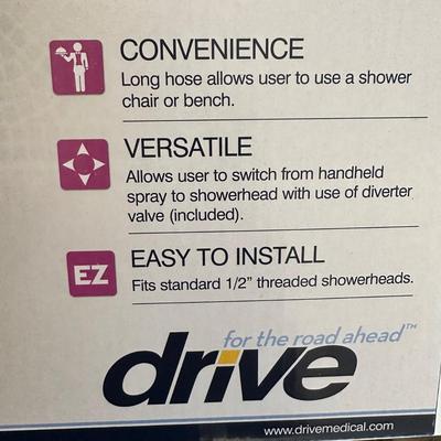 Drive & Theracare Bathroom Accessories w/ NIB Handheld Shower Spray & Nonslip Mat (M-KL)