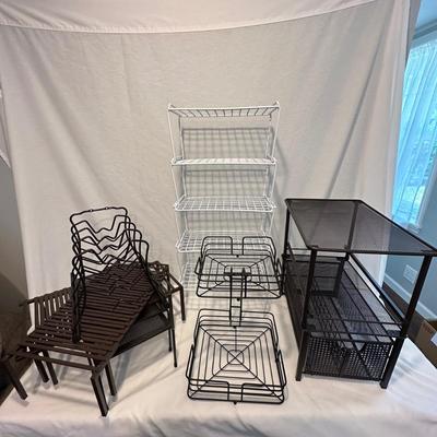 Stackable/Adjustable Organizing Shelves & Baskets (K-KL)