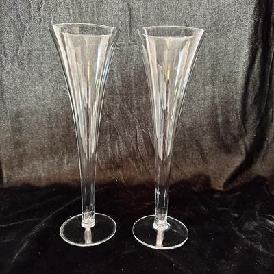 Set of Six Trumpet Flute Champagne Glasses (DR-KL)