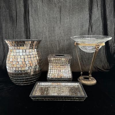 Bathroom  Accessories & Metal Stands with Glass Bowls (GB-K)