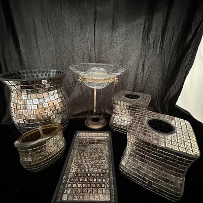 Bathroom  Accessories & Metal Stands with Glass Bowls (GB-K)